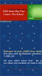 Mobile Screenshot of littlebearsdaycarecenter.com